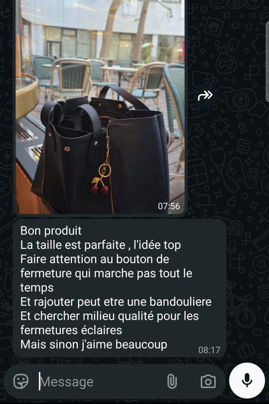 Avis d'une cliente Sacely